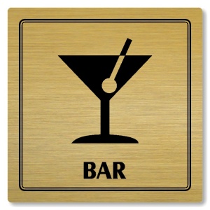 Bar, 148x148mm, zlatá, Utah